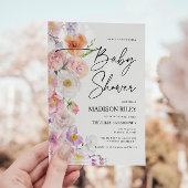 Floral Baby shower Invitation | Flower Fiesta Kaart