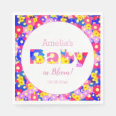 Floral Baby shower Servet (Voorkant)
