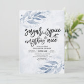 Floral Baby shower Sugar & Spice & Alles Nice Kaart (Staand voorkant)