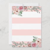 Floral Baby shower Uitnodiging (Achterkant)