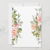 Floral Baby shower Uitnodiging (Achterkant)