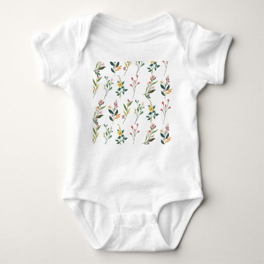 Floral Baby T-shirts (Voorkant)
