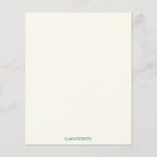 Floral Baby Word Search, Baby shower Games, games (Achterkant)