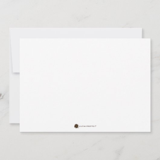 Floral Bachelorette Kaart (Achterkant)