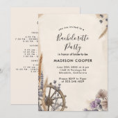 Floral Bachelorette party 1 Kaart (Voorkant / Achterkant)