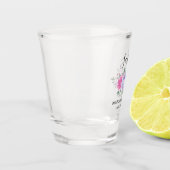 Floral Bachelorette Party Shot Glass Glas (Links)