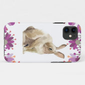 Floral Background Easter Bunny-ontwerp Case-Mate iPhone Case (Achterkant (horizontaal))