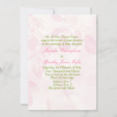 Floral Background Wedding Sjabloon Kaart (Voorkant)