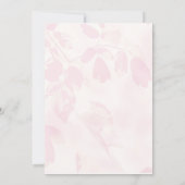 Floral Background Wedding Sjabloon Kaart (Achterkant)