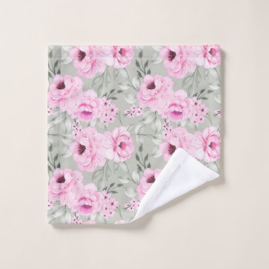 Floral Bad Handdoek (Wasdoekje)