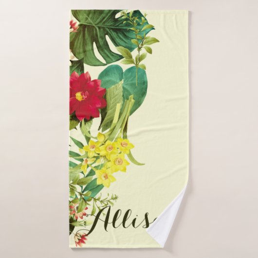 Floral Badhanddoek (Badhanddoek)