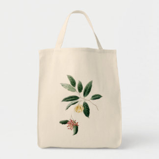 Floral Bag, rode en gele bloem Tote Bag