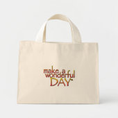 Floral Bag (rood en wit) Mini Tote Bag (Voorkant)