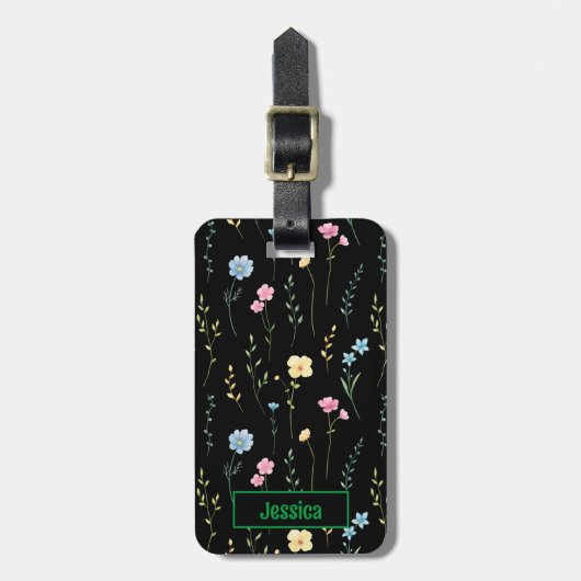  Floral Bagagelabel (Voorkant verticaal)