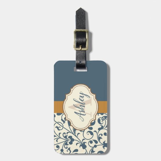 Floral Bagagelabel (Voorkant verticaal)