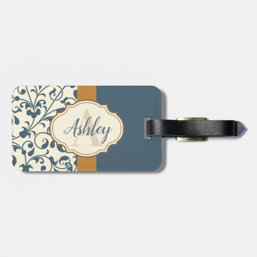 Floral Bagagelabel (Achterkant horizontaal)