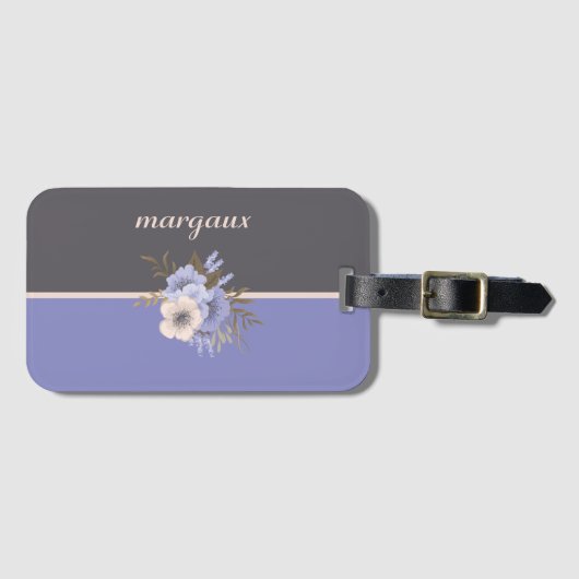 Floral Bagagelabel (Voorkant (horizontaal))