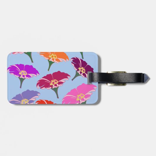 Floral Bagagelabel (Achterkant horizontaal)