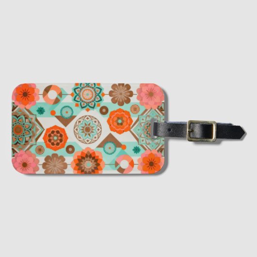 Floral Bagagelabel (Voorkant (horizontaal))