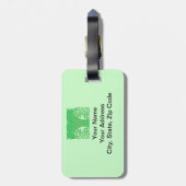 Floral Bagagelabel (Achterkant verticaal)