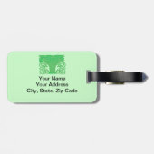 Floral Bagagelabel (Achterkant horizontaal)