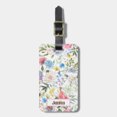  Floral Bagagelabel (Voorkant verticaal)