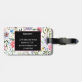  Floral Bagagelabel (Achterkant horizontaal)