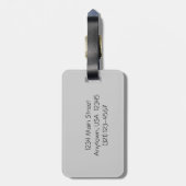 Floral Bagagelabel,  Roze Roze Bagagelabel (Achterkant verticaal)