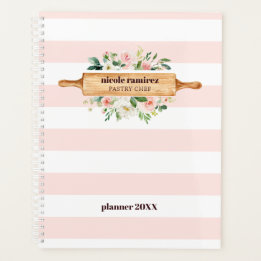 Floral Bakery Rolling Pin Patisserie gestript Planner