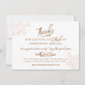 Floral Baking Whisk Bakery Business Promo Code Bedankkaart (Voorkant)