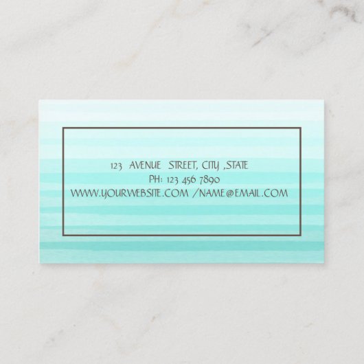 Floral  Bakkerij Mixer Ombre Visitekaartje (Achterkant)