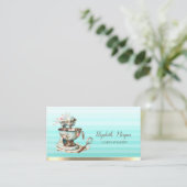 Floral  Bakkerij Mixer Ombre Visitekaartje (Staand voorkant)