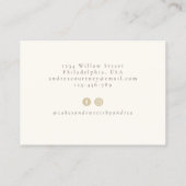 Floral bakkerij Pastry Chef Baking Utils Bouquet Visitekaartje (Achterkant)