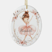 Floral Ballerina Keramisch Ornament (Rechts)