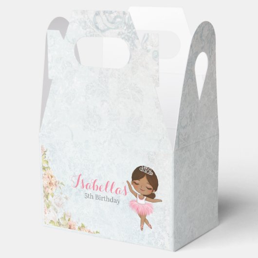 Floral Ballerina Verjaardagsgunst Box Bedankdoosjes (Geopend)