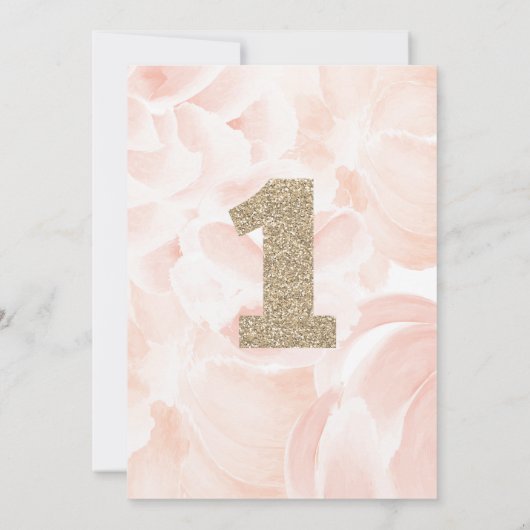 Floral Balloon eerste uitnodiging (Achterkant)