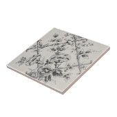 Floral Bamboo Trellis Repro Tegeltje (Zijkant)