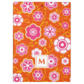 Floral Bandana Print Monogram Klembord (Achterkant)