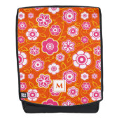 Floral Bandana Print Monogram Rugtassen (Voorkant)