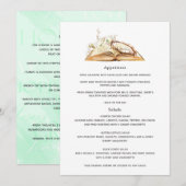Floral Baptism- of Christening-menu Menu (Voorkant / Achterkant)