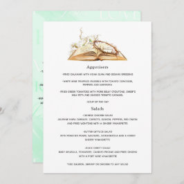 Floral Baptism- of Christening-menu Menu