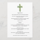 Floral Baptism- of Christening-menu Menu (Voorkant)