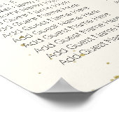 Floral Baptism Seating Chart Poster (Hoek)