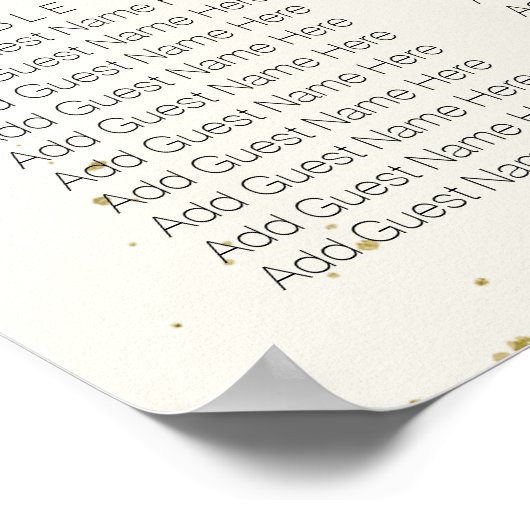 Floral Baptism Seating Chart Poster (Hoek)