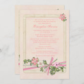 Floral Baptismal Kaart (Voorkant / Achterkant)