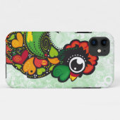 Floral Barcelos Kawaii Rooster iphone 5 hoesje (Achterkant (horizontaal))