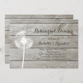 Floral Barn Board Rehearings Kaart (Voorkant / Achterkant)