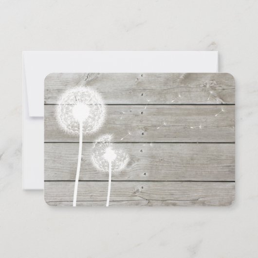 Floral Barn Board RSVP (Achterkant)