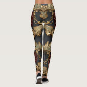 Floral Baroque Pattern – Elegant Ornamental  Leggings (Achterkant)