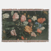  Floral Baroque, Vase van Bloemen in een Niche Deken (Voorkant)